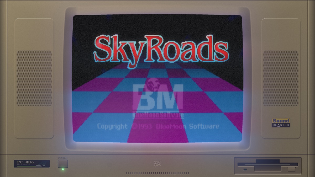 SkyRoads running in the tube